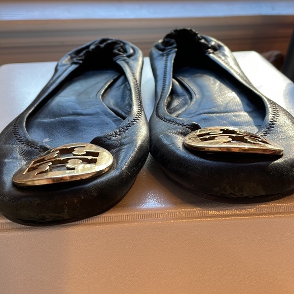 Tory Burch Black Ballet Flats Size 8 - Picture 3 of 4
